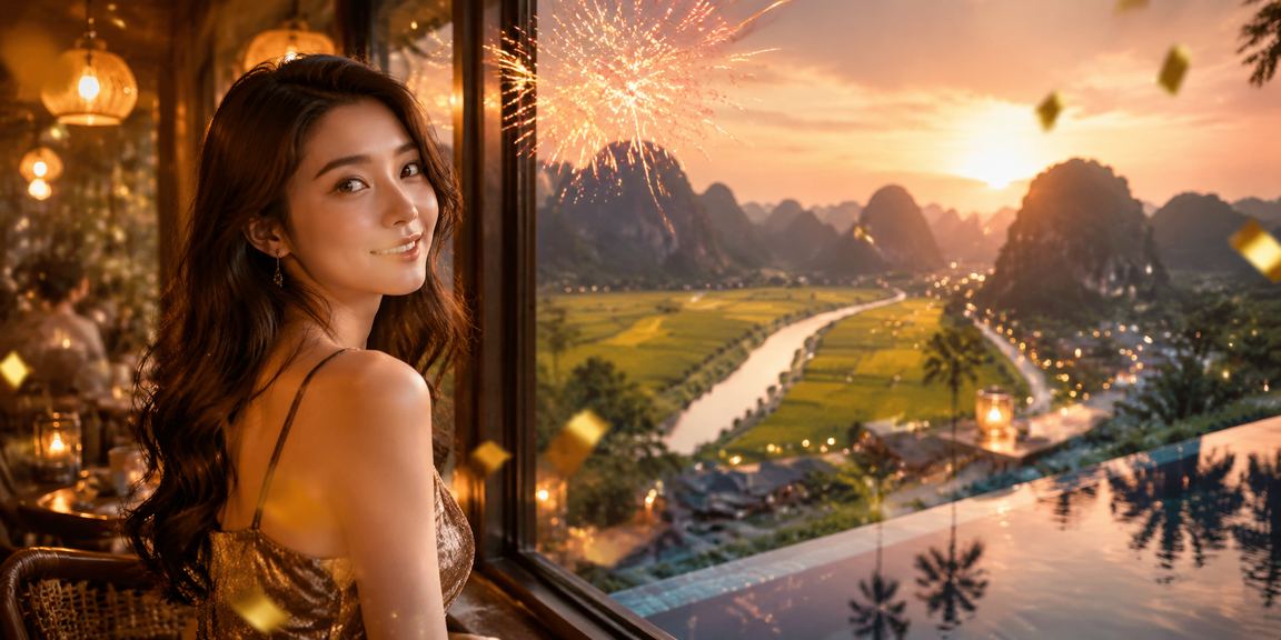 Cảnh núi non Ninh Bình với người dùng đặt cược thể thao tại quán cà phê địa phương